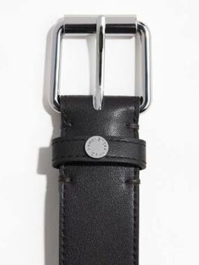 Stella McCartney Dark Brown  Belt with Silver Buckle